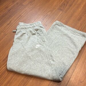 Nike Wide Leg Grey Sweatpants